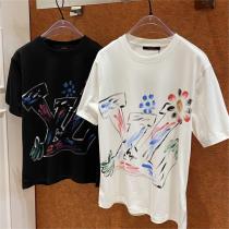 2026年最新の作品 ルイヴィトン 偽物 Tシャツ LOUIS VUITTON 子供の絵
