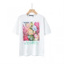LOUIS VUITTON コピー Tシャツ ルイヴィトン 花のイラスト カラフル