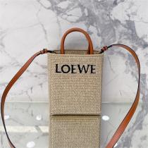 ロエベ スーパーコピー ハンドバッグ A5 LOEWE ラフィア風 シンプルトート raffia