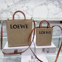 ロエベ スーパーコピー ハンドバッグ A5 LOEWE ラフィア風 シンプルトート raffia