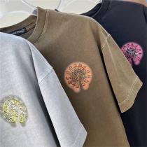  CHROME HEARTS 偽物 Tシャツ クロムハーツ レトロ処理 サンスクリット