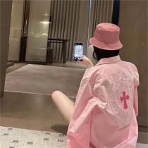 ♡クロムハーツ コピー シャツ CHROME HEARTS 桜色 春らしい雰囲気 女の子♪
