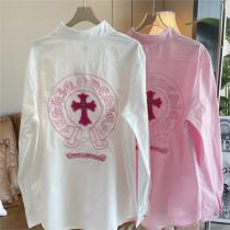 ♡クロムハーツ コピー シャツ CHROME HEARTS 桜色 春らしい雰囲気 女の子♪