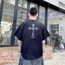 クロムハーツ 偽物 Tシャツ CHROME HEARTS プリント貼り付け クロス