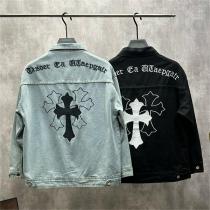 2026年春の新作 クロムハーツ コピー デニムジャケット CHROME HEARTS 刺繡ロゴ 