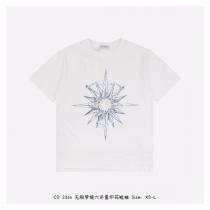 心地よい♪dior ｔシャツスーパーコピー2026トレンドユニセックス無限の夢六芒星プリント半袖