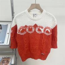  ◆ CHANE1 偽物 ◆ イチゴ 半袖セーター 春向け 女性らしさ♡♡♡♡♡