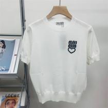 ミュウミュウ スーパーコピー Tシャツ MIUMIU 100％テンセル 爽やかな