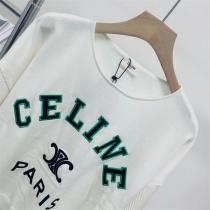 ☆2026年夏のアイテム☆CELINE コピー Tシャツ レディース セリーヌ ロゴプリント