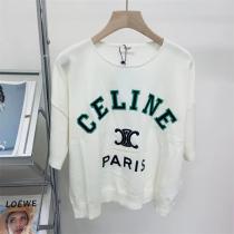 ☆2026年夏のアイテム☆CELINE コピー Tシャツ レディース セリーヌ ロゴプリント