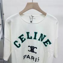 ☆2026年夏のアイテム☆CELINE コピー Tシャツ レディース セリーヌ ロゴプリント