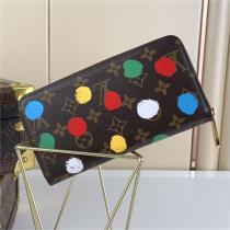 【Ⅿ81864】ルイヴィトン コピー 財布 LOUIS VUITTON  × YK ジッピー･ウォレット 草間彌生