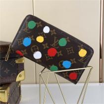 【Ⅿ81864】ルイヴィトン コピー 財布 LOUIS VUITTON  × YK ジッピー･ウォレット 草間彌生