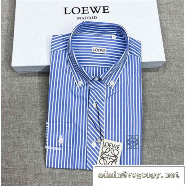 【希少品】ロエベ 新作LOEWE長袖シャツスーパーコピー2026春夏流行りビジネススタイル上品