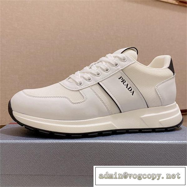★23年新作★プラダ スーパー コピー スニーカー PRADA ゴムソール 3色 牛革