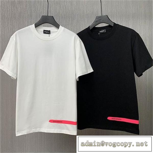 2026春夏コレクション ディースクエアード コピー Tシャツ DSQUARED2 油彩ロゴプリント 新触感