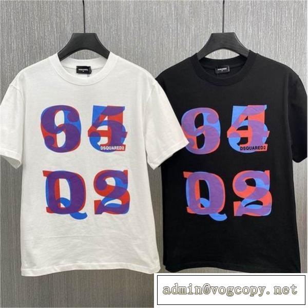2026ss DSQUARED2 スーパー コピー Tシャツ 番号 ロゴプリント柄 ディースクエアード 上質な半袖