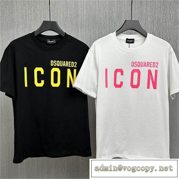 ♪2026春夏大活躍 トレンド DSQUARED2コピー Tシャツ イコンロゴ ディースクエアード  ICON