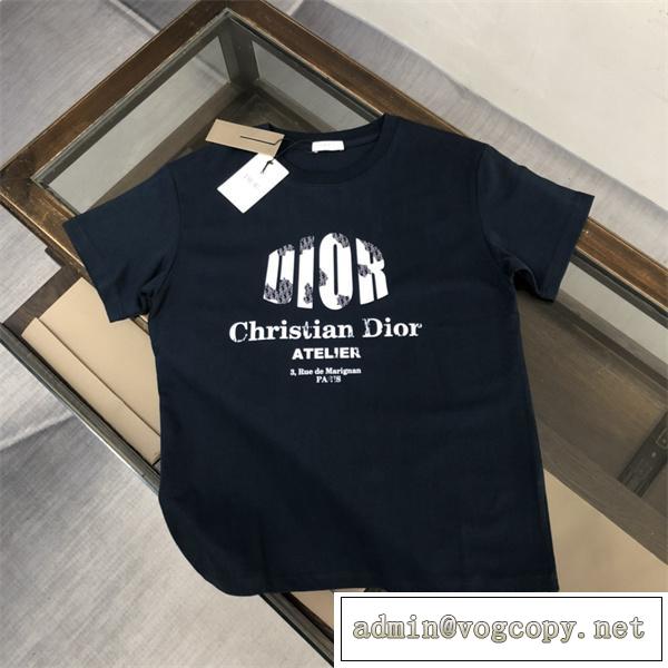 2026シーズンnew☆☆DIOR コピー Tシャツ ディオール 純綿生地 ロゴプリント トレンド感を醸せる