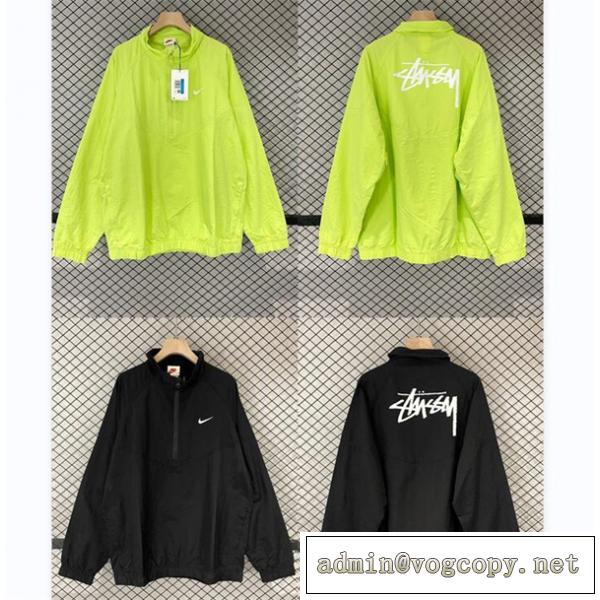 ステューシー コピー ジャケット UVカット 日焼け止め対策 STUSSYｘNikeコラボ 軽量 通気