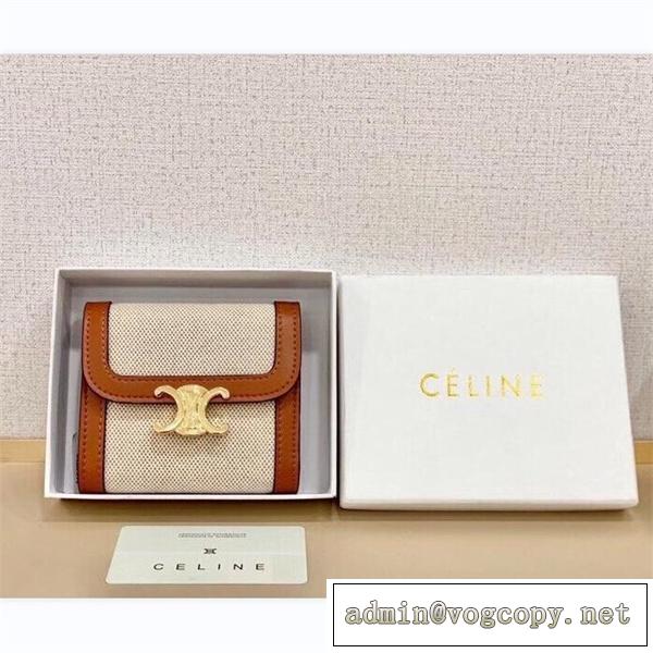 トレンド感満載★★CELINE スーパーコピー 3つ折り財布 セリーヌ 天然牛革 カードポケット 収納力