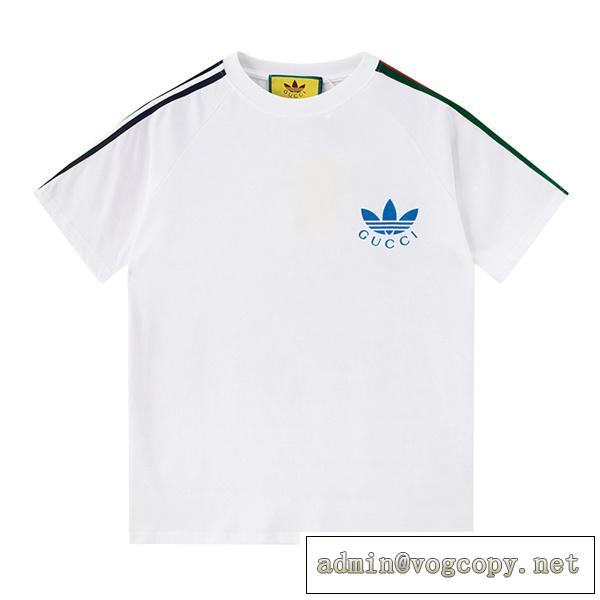 【累積売上総額第１位】Gucc1x adidasコラボTrefoil半袖ｔシャツブランドコピー2026人気上昇中