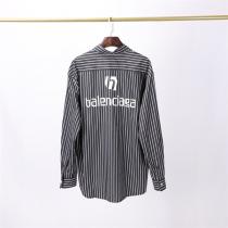 【2026高級】バレンシアガ長袖シャツコピー BALENCIAGA新作ストライプおしゃれメンズシャツ肌触りのよさ