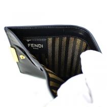 【8M0447】FENDI コピー 二つ折り財布 フェンディ ミニ カーフレザー ファスナー 