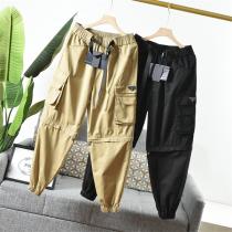 2WAY★PRADA通販 プラダ カーゴパンツ コピー 品質保証ハーフパンツお洒落スウェットパンツ170-65㎏着用ⅬサイズOK
