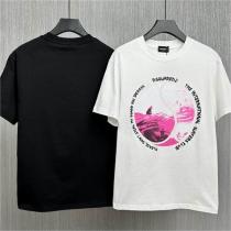 ★23ss新作 ディースクエアード コピー Tシャツ ピンクの海 DSQUARED2 カジュアル♡♡