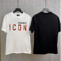 ディースクエアード コピー Tシャツ トロピカル イコンロゴプリント DSQUARED 2 パームツリー