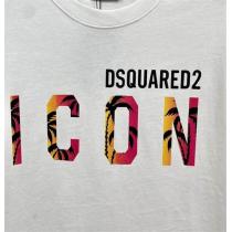 ディースクエアード コピー Tシャツ トロピカル イコンロゴプリント DSQUARED 2 パームツリー