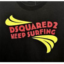 ディースクエアード スーパー コピー Tシャツ サーフィンイメージ DSQUARED2 ロゴプリント柄