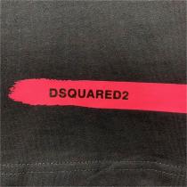 2026春夏コレクション ディースクエアード コピー Tシャツ DSQUARED2 油彩ロゴプリント 新触感