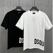 ★★23春夏流行 DSQUARED2 偽物 Tシャツ 左すそロゴプリントディース...