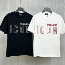 ♡春夏新作コレクション♡ ディースクエアード コピー Tシャツ イコンロゴプリン...
