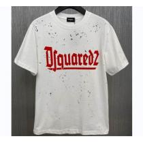 ☆2026年春夏アイテム ディースクエアードコピー Tシャツ ロゴプリント きらきら☆ ディースクエアード