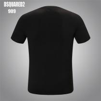 メンズの必需品 ディースクエアード コピー Tシャツ 塗りつぶし iconロゴ DSQUARED2