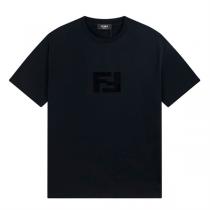 2026年春夏の新作 フェンディ コピー Tシャツ 立体ロゴ ダブルＦ 編み立てた光沢感