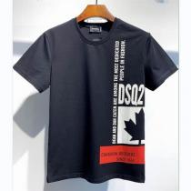 23春夏の定番アイテム ディースクエアード 偽物 Tシャツ 紅葉モミジ DSQ2ロゴ DSQUARED2