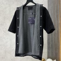 2026年限定激安通販♡♡ PRADA スーパーコピー デニム半袖シャツ プラダ  2色 