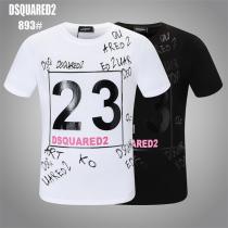 気軽に今っぽく♡♡ DSQUARED2 偽物 Tシャツ ディースクエアード シャリ感 「23」番号ロゴ