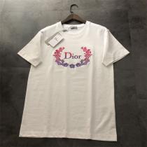 『希少限定品』高品質！ ディオール コピー Tシャツ 精工刺繡ロゴ 花柄 DIOR 光沢感で品良く