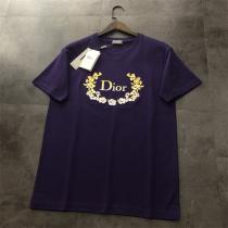 『希少限定品』高品質！ ディオール コピー Tシャツ 精工刺繡ロゴ 花柄 DIOR 光沢感で品良く