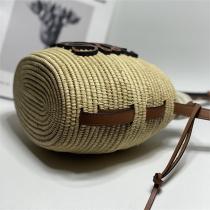 ♡♡トレンド感を出す♡ロエベ スーパー コピー ショルダーバッグ ミニ LOEWE ドロスト付き ラフィア風 編み