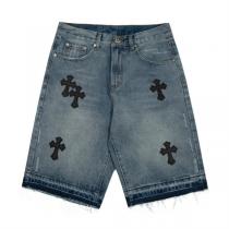 お客さまのお声に応じる♡♡クロムハーツ コピー ハーフジーンズ CHROME HEARTS 洗い加工 弾力性