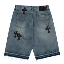 お客さまのお声に応じる♡♡クロムハーツ コピー ハーフジーンズ CHROME HEARTS 洗い加工 弾力性