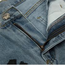 ♡トレンド感を出す♡CHROME HEARTS 偽物 ハーフジーンズ CHROME HEARTS クロスロゴ カジュアル