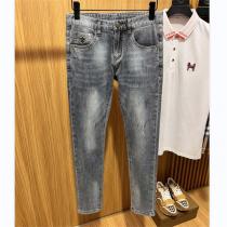 【2026春先新作】CHROME HEARTS コピー ジーンズ 定番ロゴ貼り付け カジュアル クロムハーツ
