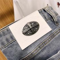 【2026春先新作】CHROME HEARTS コピー ジーンズ 定番ロゴ貼り付け カジュアル クロムハーツ